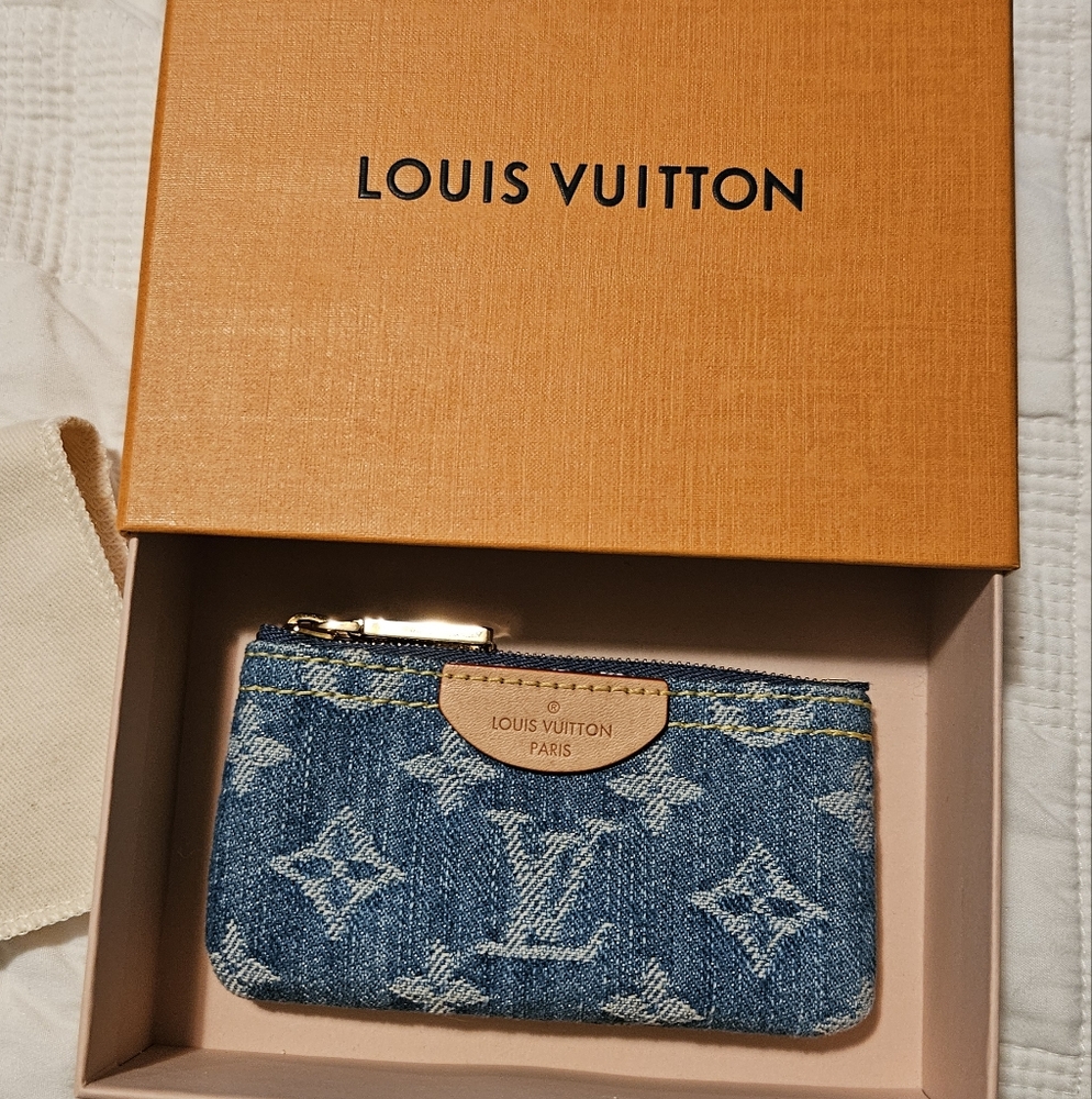 Louis Vuitton denim key pouch